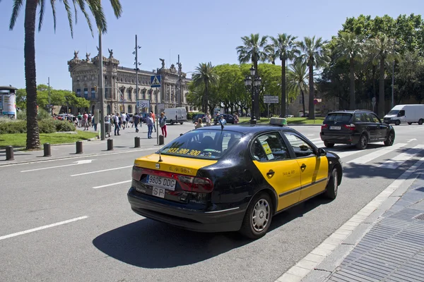 Taxi taxi en Barcelona — Foto de Stock