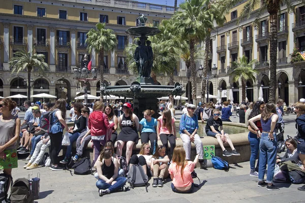 Placa Real Barcellona — Foto Stock