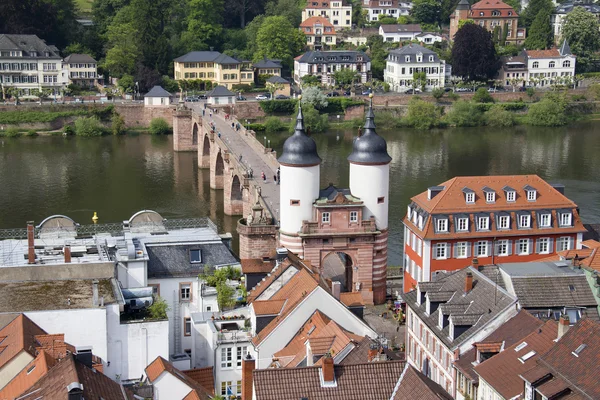 Starý most Heidelberg, Německo — Stock fotografie