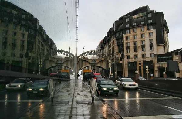 Tráfico en Bruselas, Bélgica —  Fotos de Stock