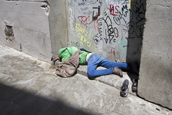 Migrant in Barcelona, Spanje Spanje — Stockfoto