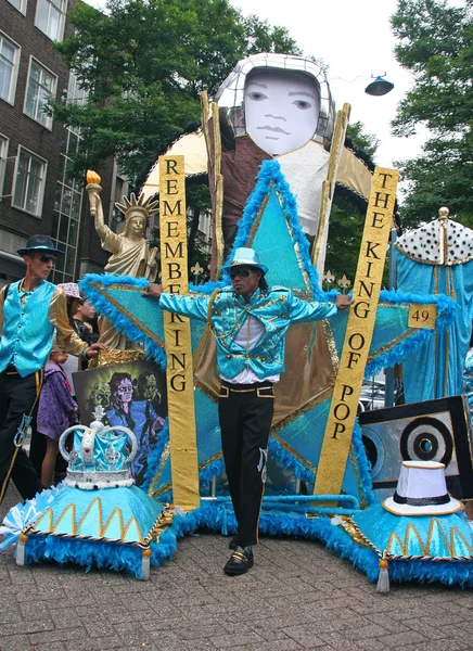 Carnaval Michael Jackson in parade — Stockfoto