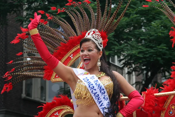 Королева карнавала на параде — стоковое фото