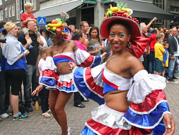 Women in the Carnival parade in Rotterdam — Stock Photo, Image