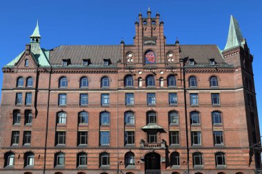 Hamburg, Almanya 'da Speicherstad ilinde tarihi bir depo.
