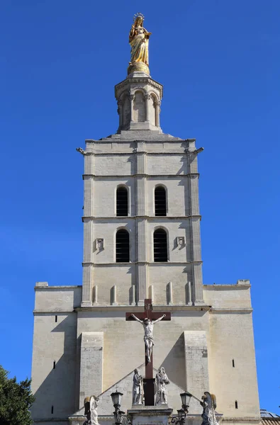 Notre Dame Torony Templom Avignon Franciaország — Stock Fotó