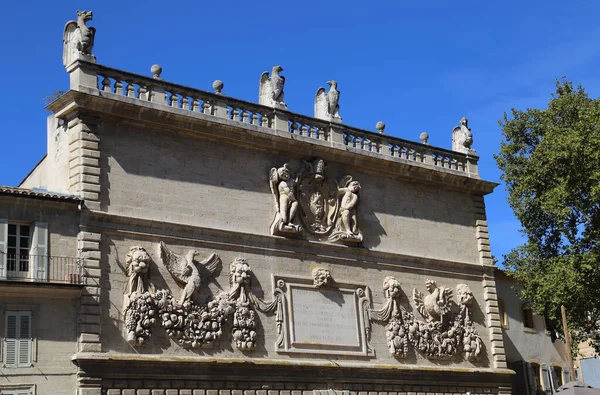 Artwork Historical Building Palace Popes Avignon France — Stock Photo, Image