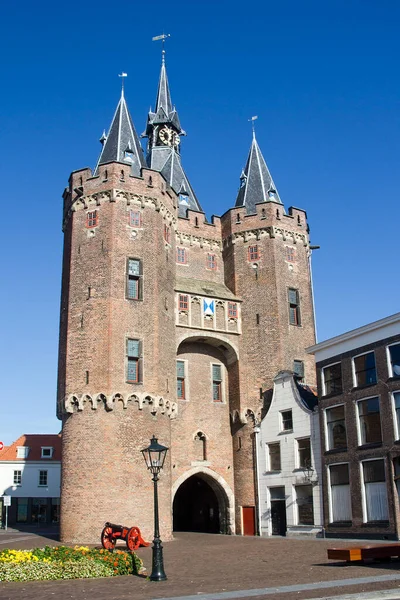 Sassenpoort City Gate Zwolle Holland — Stock Photo, Image