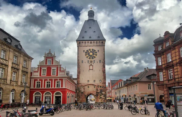 Speyer Germany May 2014 Tourists Walk Make Pictures Plaza Front — Stock Photo, Image