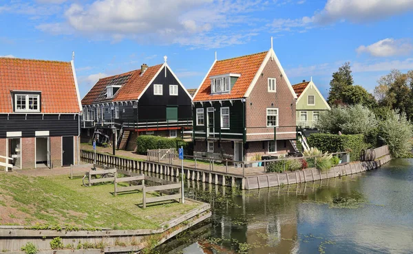 Historische Houten Huizen Het Oude Vissersdorp Marken Nederland — Stockfoto