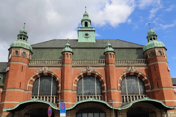 Facade Railway Station Lubeck Germany — Stock Photo, Image