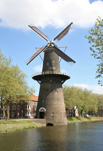 Stora holländsk väderkvarn — Stockfoto