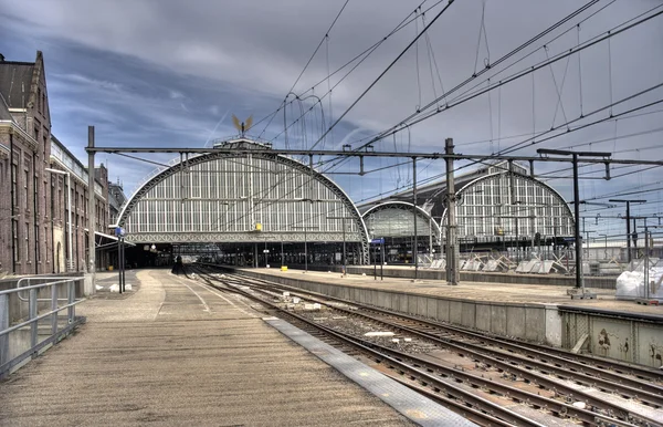 Estação Central de Amesterdão — Fotografia de Stock