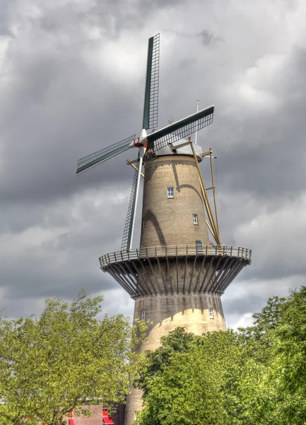 Large Dutch Windmill — Stock Photo, Image