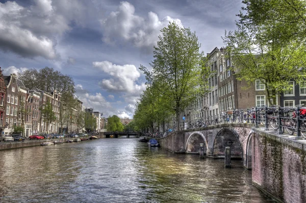 Canal de Amsterdam — Foto de Stock