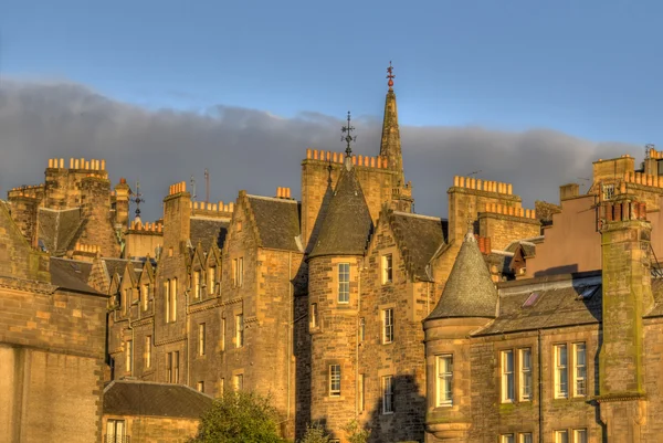 Edinburgh Houses in Sunset — Stock Photo, Image