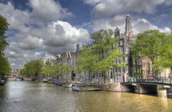 암스테르담의 운하 — 스톡 사진