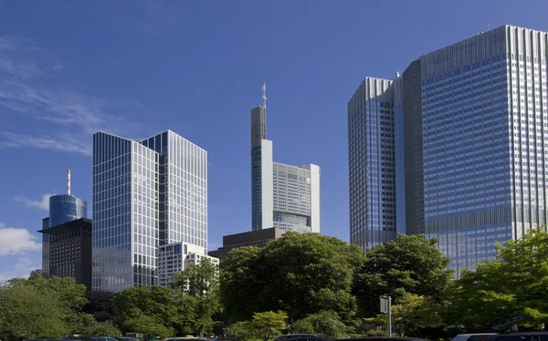 Frankfurt kantoorgebouwen, Duitsland — Stockfoto