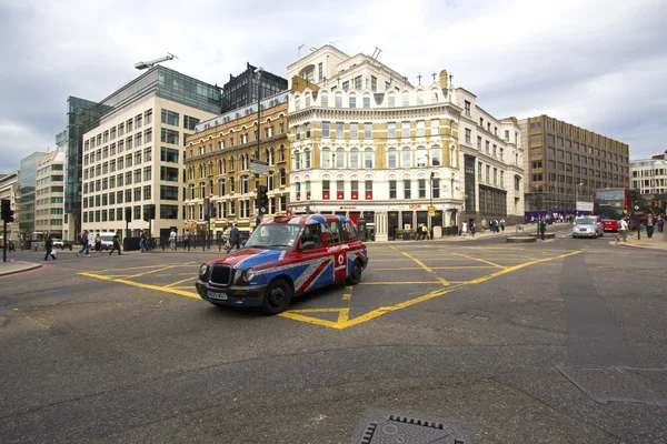Táxi táxi em Londres — Fotografia de Stock