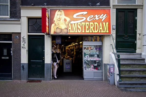 Sexshop ad Amsterdam — Foto Stock