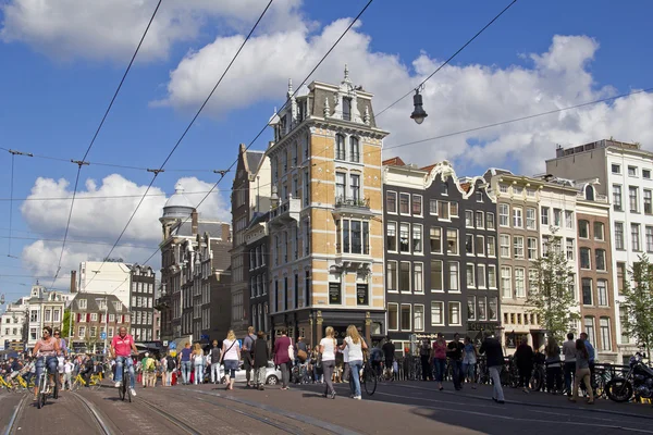 Amsterdam Shopping Street — Stockfoto