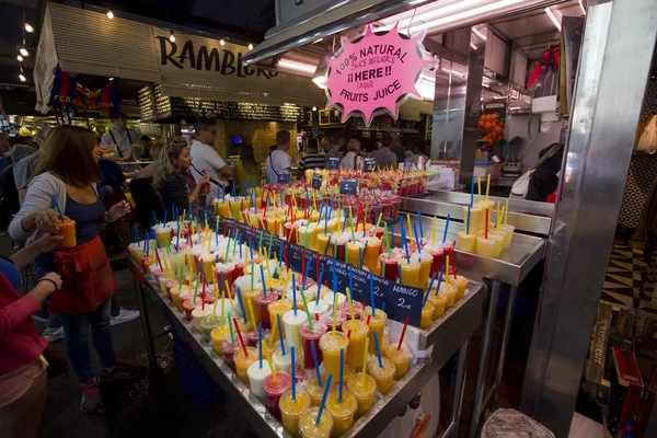 Trh La Boqueria v Barceloně — Stock fotografie