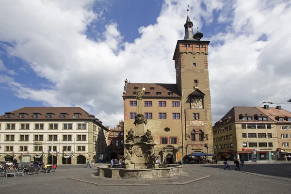 Würzburger Rathaus — Stockfoto