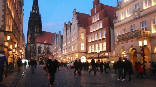 Navidad en Munster, Alemania — Vídeo de stock