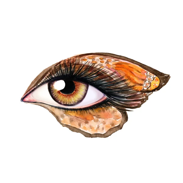 Maquillaje de ojos — Vector de stock