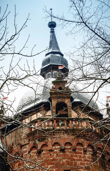 Ancient tower in the winter — Stock Photo, Image