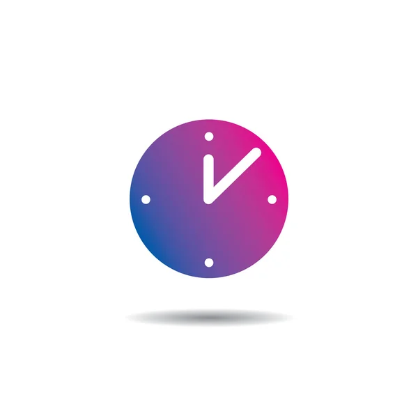 Векторний час значок логотипу Плоский дизайн — стоковий вектор
