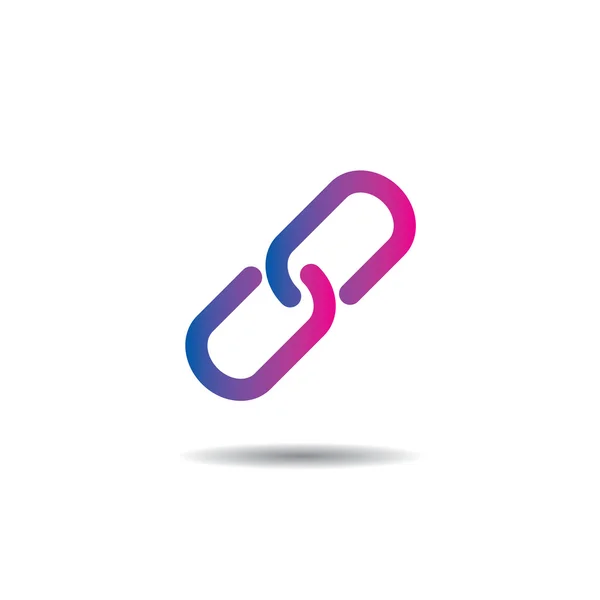 Vektör zinciri Logo Simge düz tasarımı