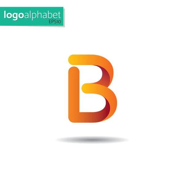 LogoAlphabet, letter B — Stock Vector