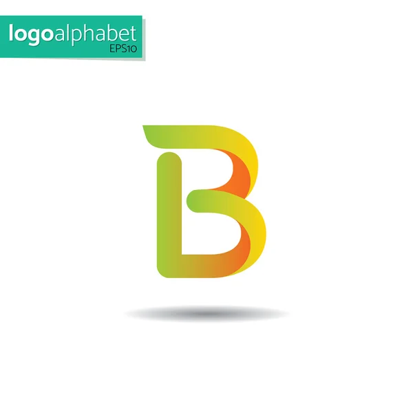 LogoAlphabet, letter B — Stock Vector