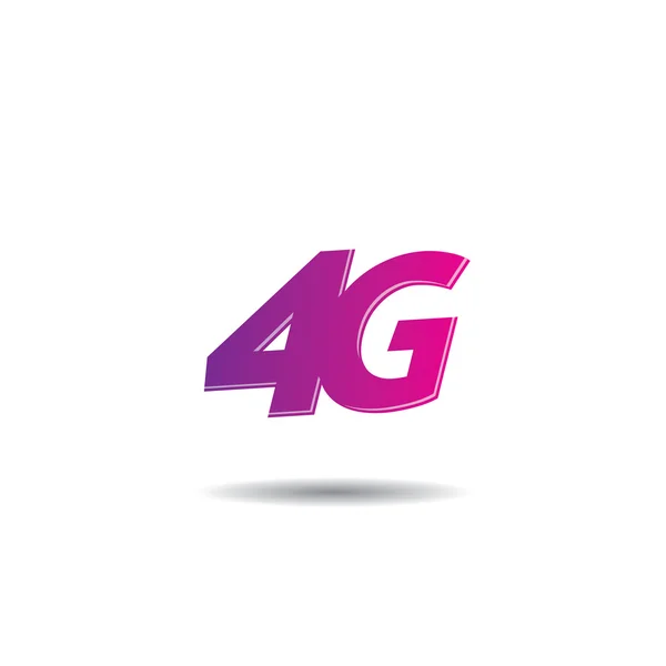 4 g 인터넷 벡터 로고 템플릿 — 스톡 벡터