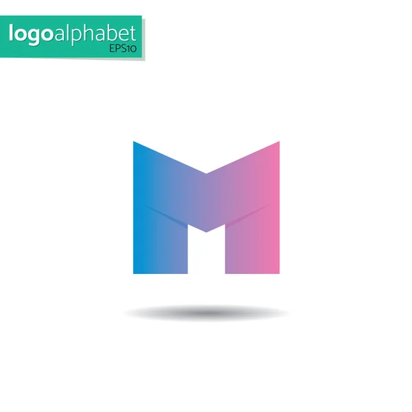 LogoAlphabet, letra M — Archivo Imágenes Vectoriales