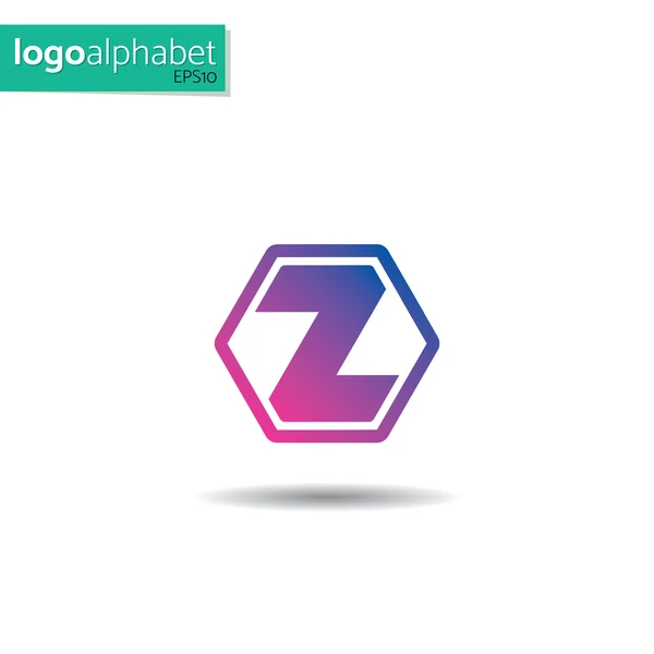 LogoAlphabet, letter Z — Stock Vector