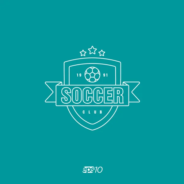Piłka nożna, piłka nożna wektor Logo szablon — Wektor stockowy