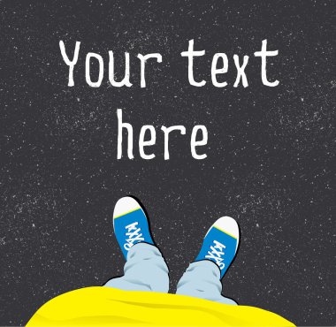 Selfie vektör şablonu