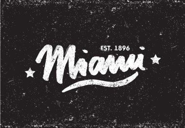 Miami hat vektör şablonu