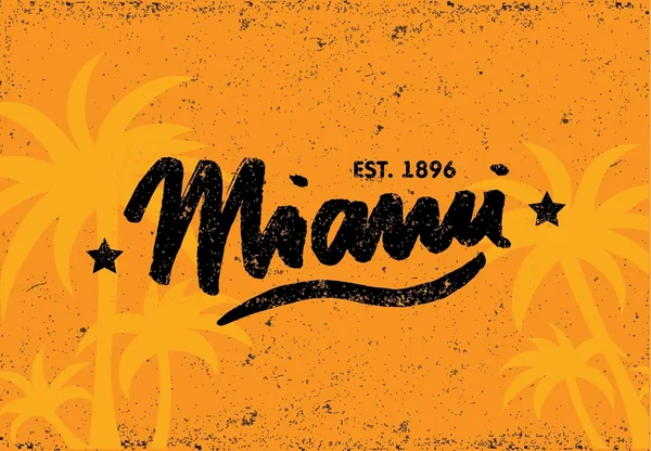 Miami hat vektör şablonu