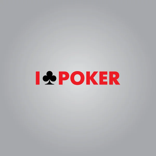 Modello di logo vettoriale del casinò di poker — Vettoriale Stock