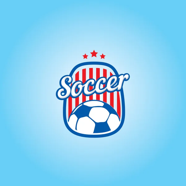 Fußball-Vektor-Logo-Vorlage — Stockvektor