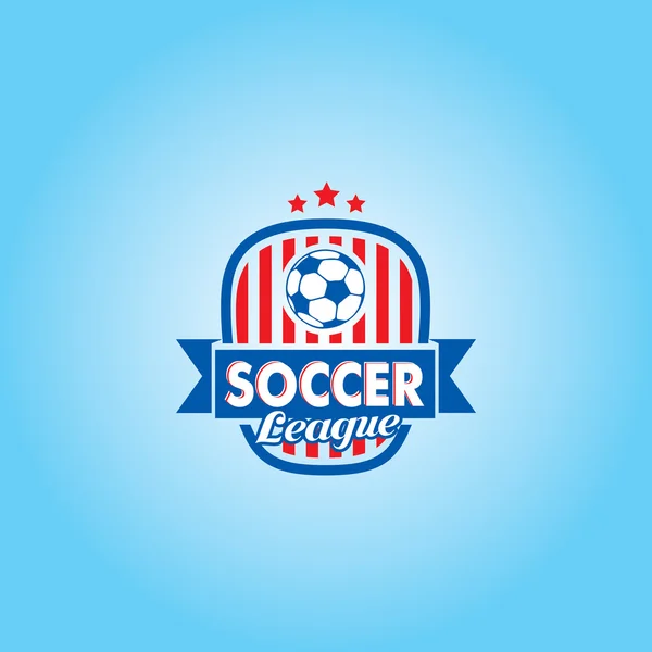Fußball-Vektor-Logo-Vorlage — Stockvektor