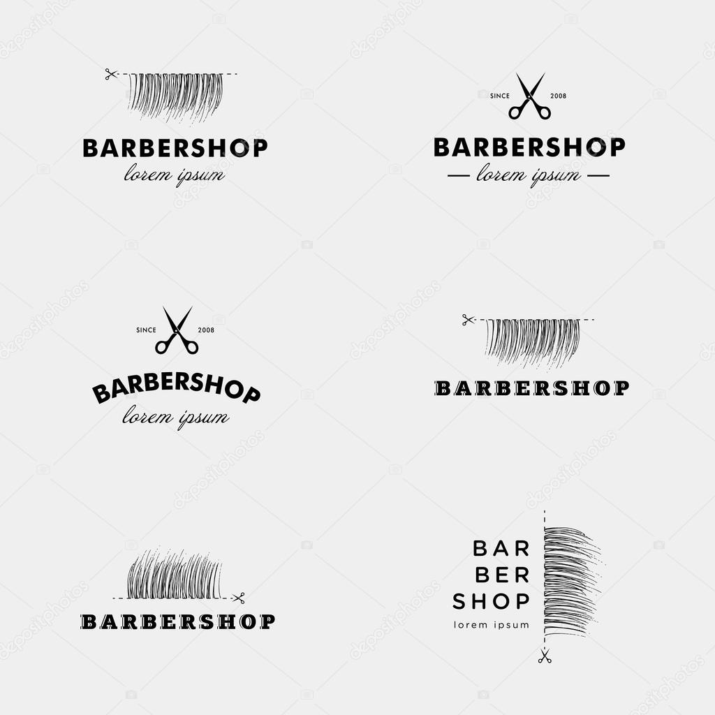 Vector logo for a barbershop