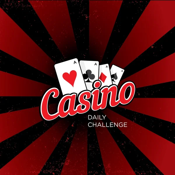 Casino vektör logo şablonu