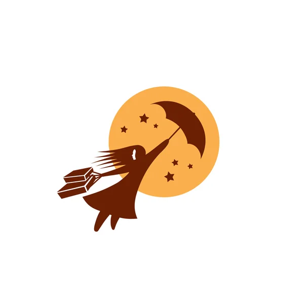 Uçan kız vektör logosu