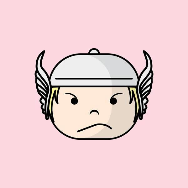 Süper kahraman düz stil vektör simgesi