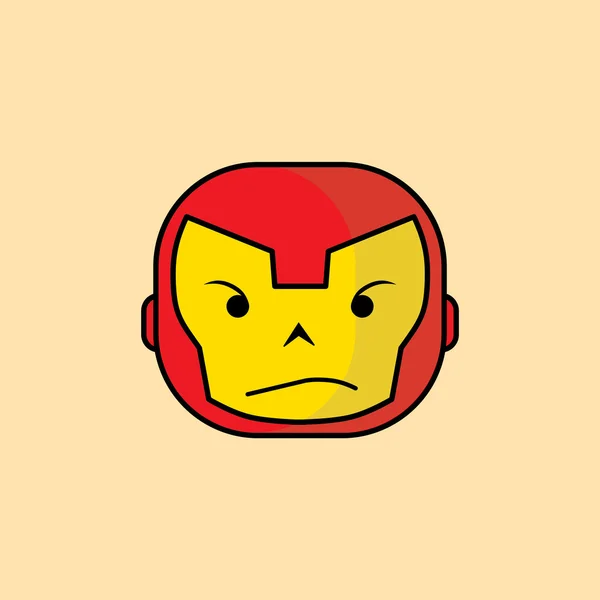 Süper kahraman düz stil vektör simgesi