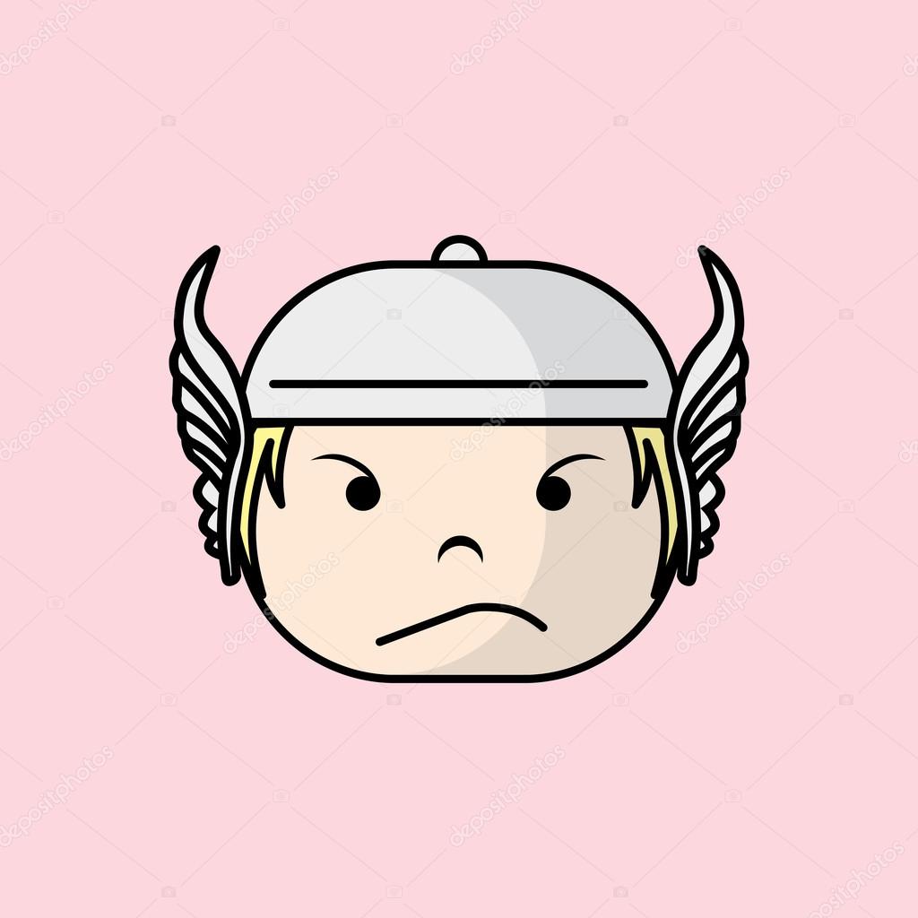 Superhero vector illustrations in a flat style